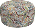 LVTXIII Outdoor Inflatable Ottoman, Fade-Resistant Round Footrest Stool D31”x by LVTXIII