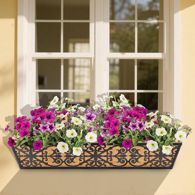 6 Pack 30 Inch Window Boxes Planters Railing Planter Box - Image 9