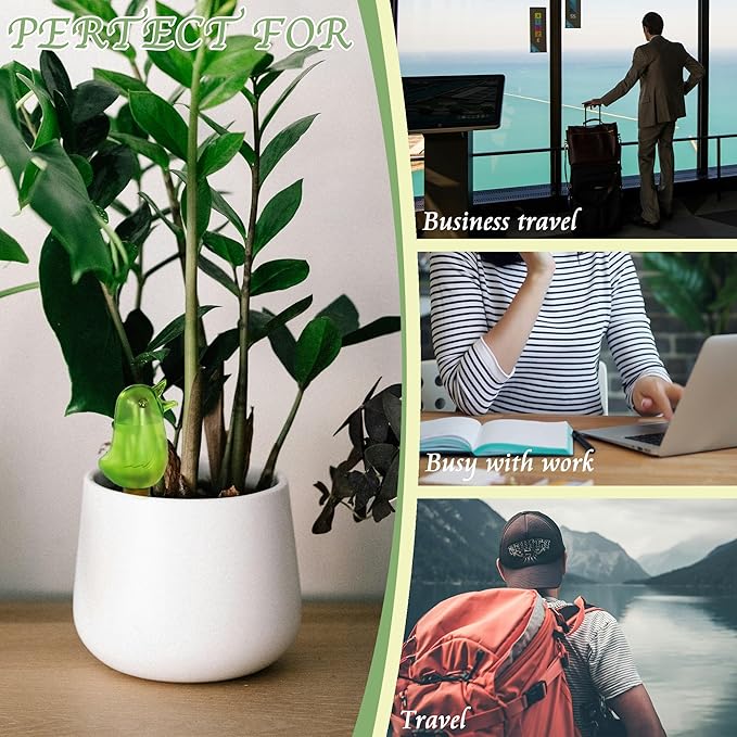 4 Pack Self Watering Spikes, Indoor Plant Watering Globes, Bird Shape Automatic - Image 7