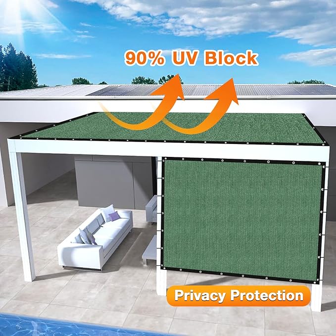 Artpuch Outdoor Pergola Shade Cover 5' X 11' Sun Shade Cloth - Image 3