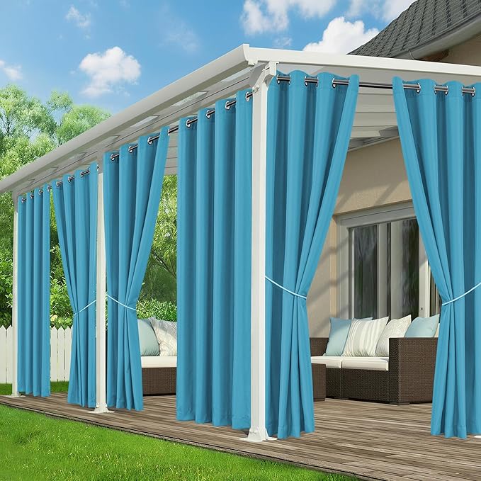 Patio Curtains Outdoor Waterproof by RichSets