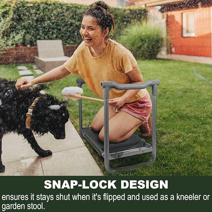Aimerla Foldable Garden Kneeler Seat Heavy Duty Gardening Stool - Image 2