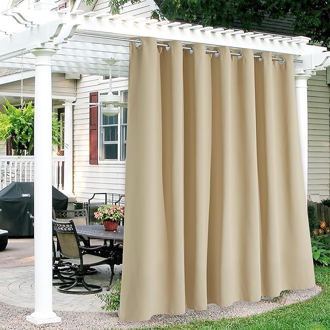 RYB HOME Extra Wide Outdoor Curtains by RYBHOME