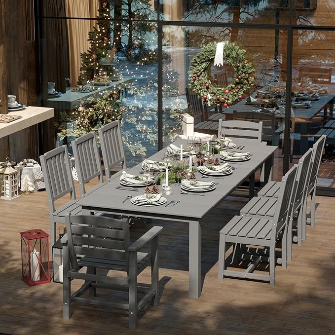 5-Piece Black Outdoor Dining Set - Image 6
