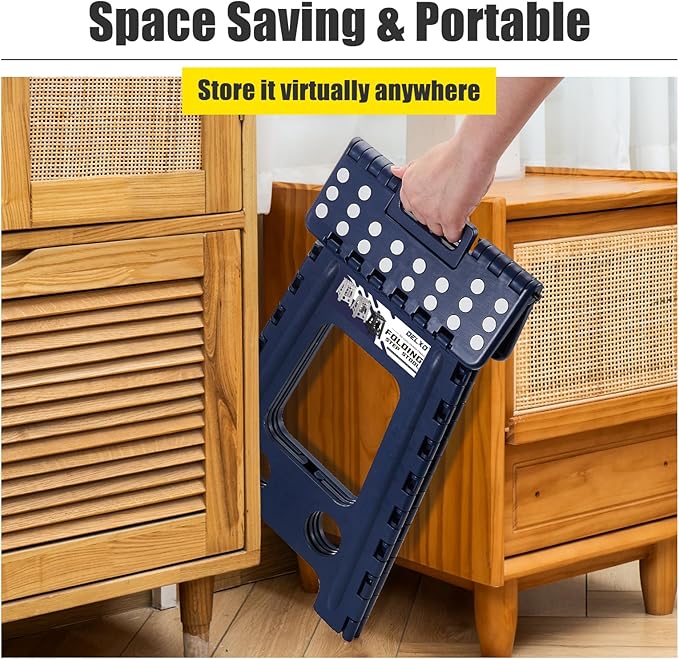 Delxo Folding Step Stool 17.5 Inch, Heavy Duty Step Stools - Image 5