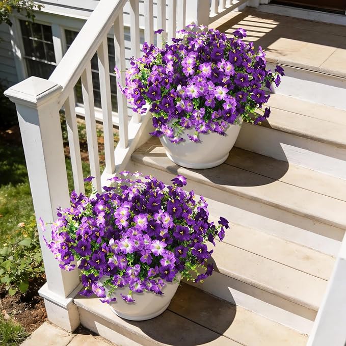 INQCMY Artificial Flowers for Outdoors Fake Plants Spring Decoration, 12 - Image 6