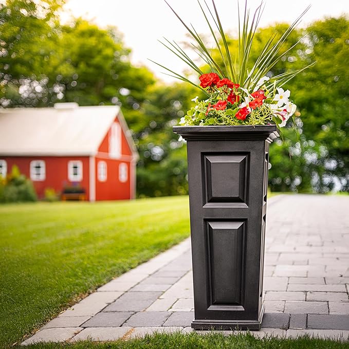 Mayne Nantucket 32-Inch Tall Planter – Self-Watering, Weather-Resistant Planter - Image 7