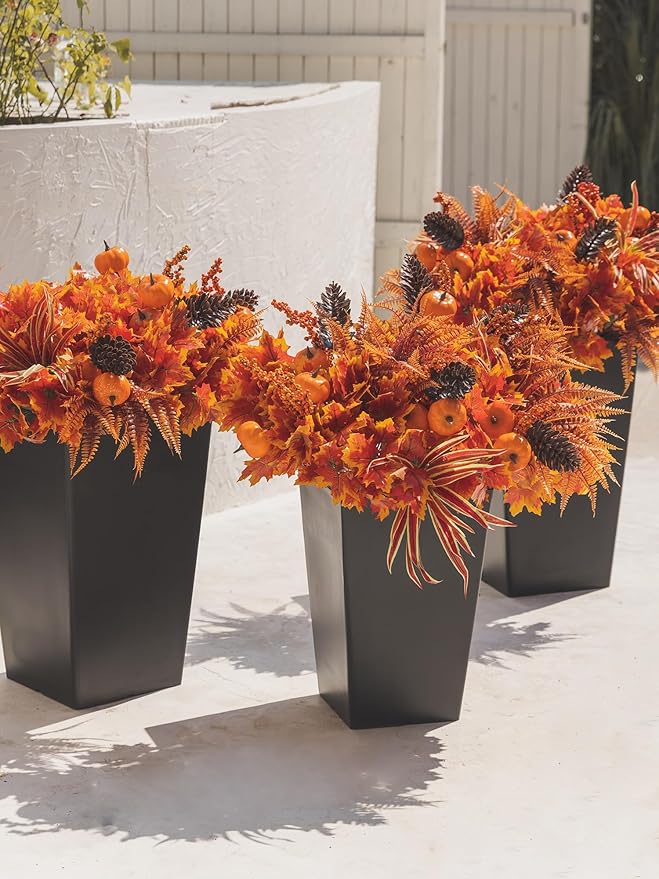13pcs Outdoor Artificial Maple Leaf Pumpkin Branch - Image 7