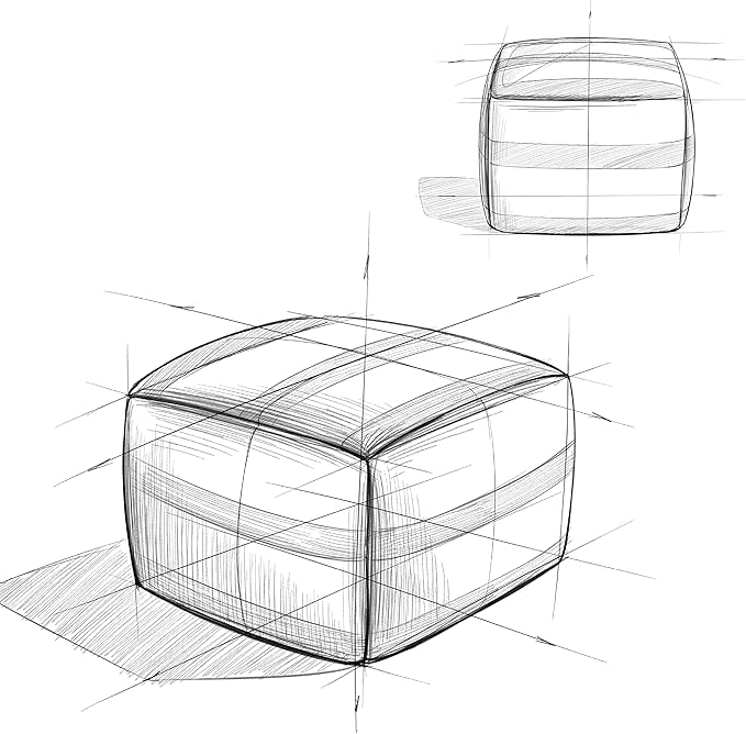 SIMPLIHOME Clay Square Pouf - Image 11