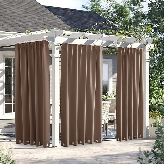 NICETOWN 2 Panels Outdoor Curtains - Image 3