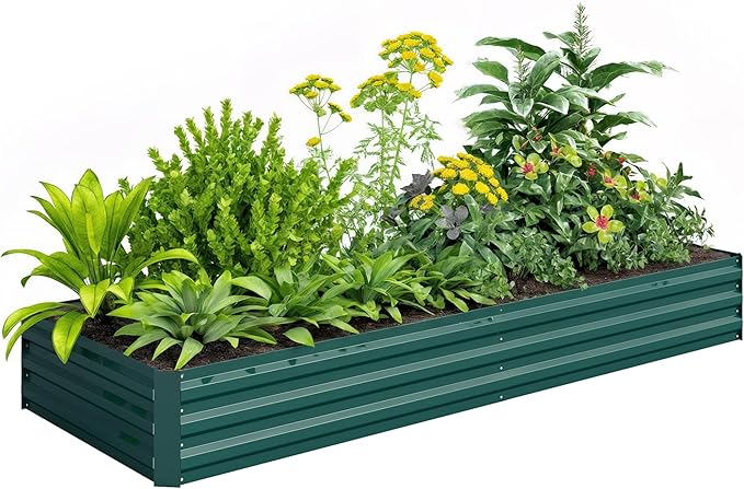Outsunny Galvanized Raised Garden Bed, by Outsunny