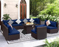 NICESOUL Modern Outdoor Patio Sectional Sofa Set by NICESOUL