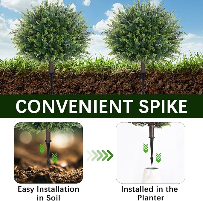 Waipfaru Artificial Plants Outdoor, UV-Resistant Fake Plants Fake Bushes - Image 4