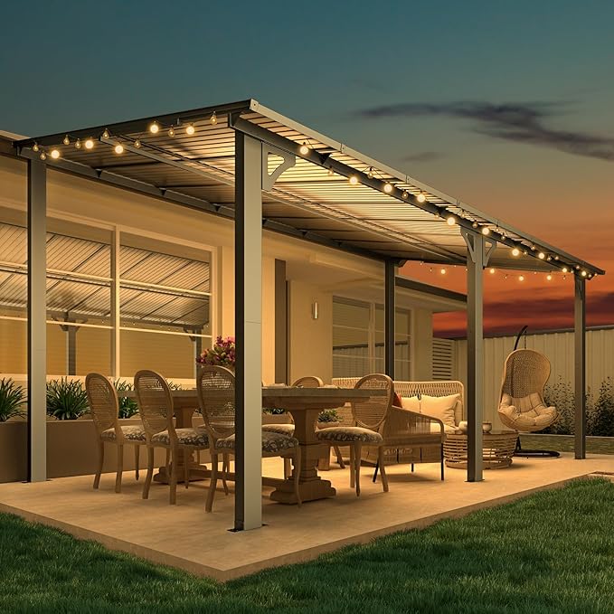 AECOJOY 16' x 8' Gazebo Outdoor Pergola - Image 3