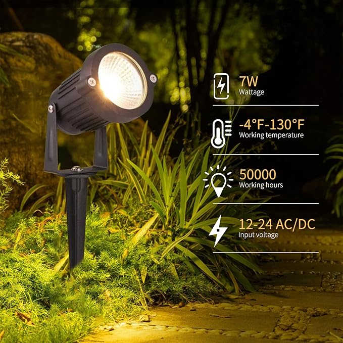 Low Voltage Landscape Lights Outdoor: 7W 700LM LED Landscape Lighting - Image 2