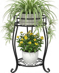TOSKING 2 Tier Metal Plant Stand Indoor Outdoor, Rustproof Stable Plant Stands by TOSKINGESSENCE