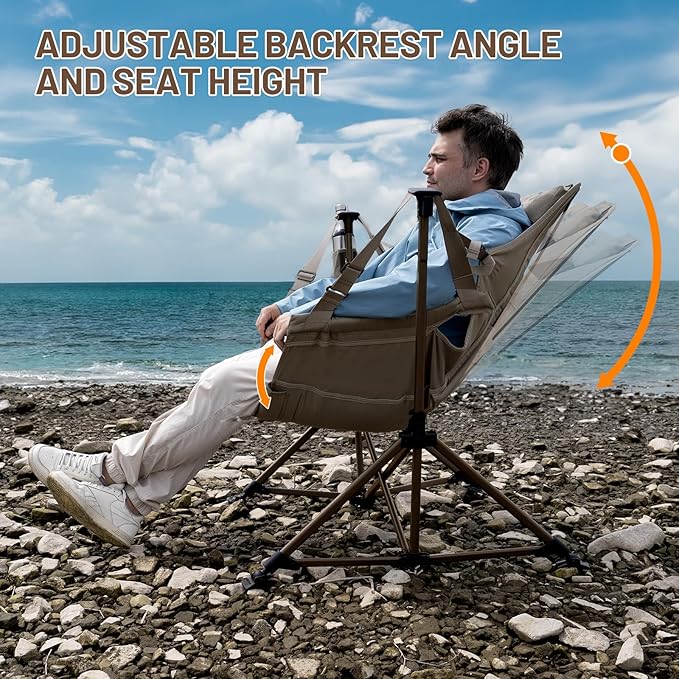 TIMBER RIDGE Hammock Camping Chair, Oversized Swinging Chair - Image 9