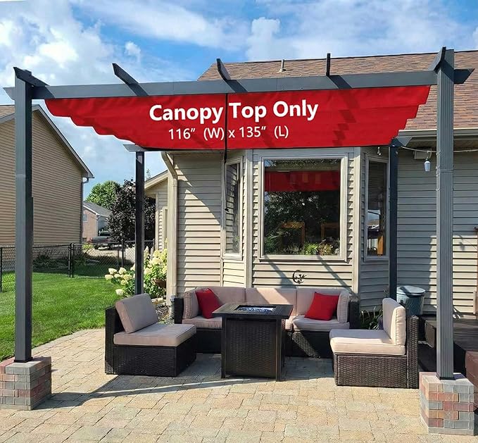 Pergola Shade Cover Replacement Canopy Top Compatible - Image 4