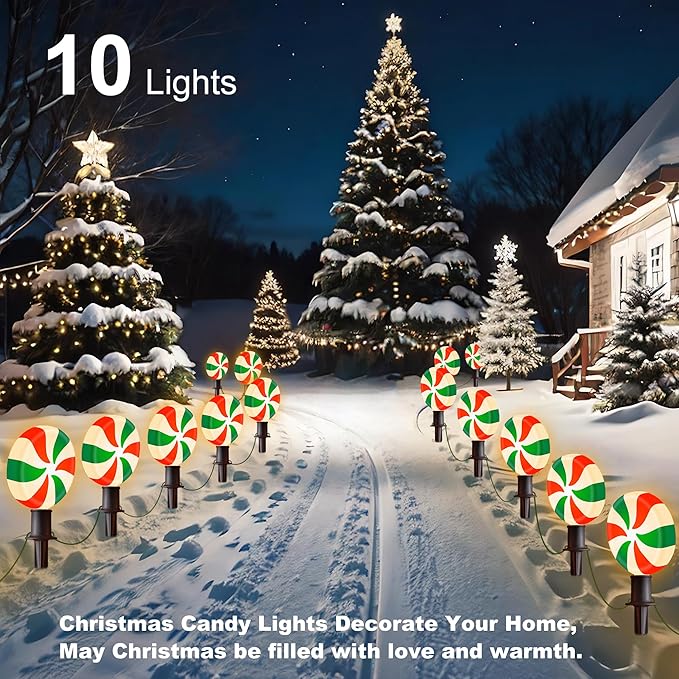 Ultimate Unicorn Christmas Lollipop Pathway Lights - Image 6