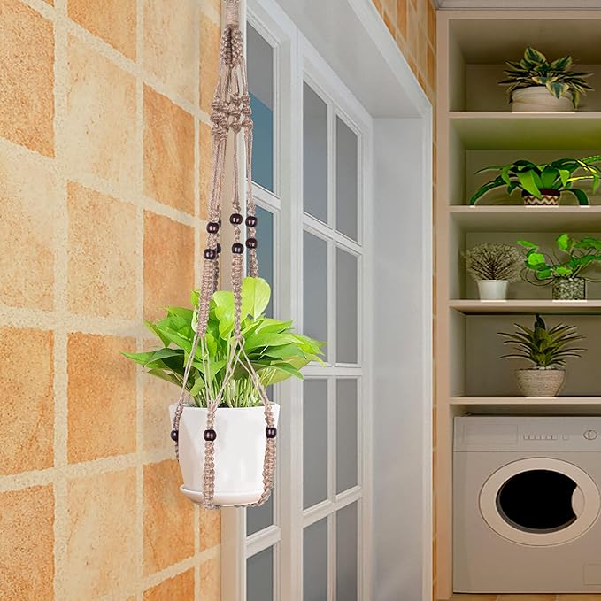 Macrame Plant Hanger Indoor Hanging - Image 5