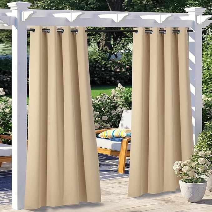 NICETOWN 2 Panels Outdoor Curtains - Image 7