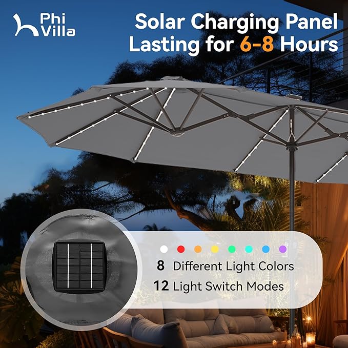 PHI VILLA 13ft Patio Umbrella - Image 3