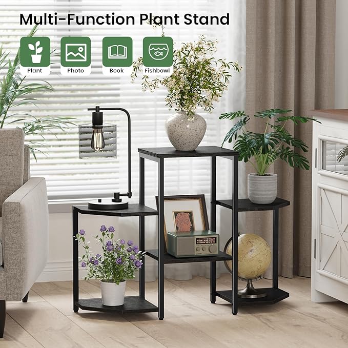 Plant Stand Indoor, 6 Potted Plant Stand, 6 Tiers Large Flower Holder, Planter - Image 5