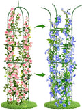 Trellis for Climbing Plants Outdoor, 6FT Garden Obelisk Rustproof PE Coated by GrowYourGreenParadise