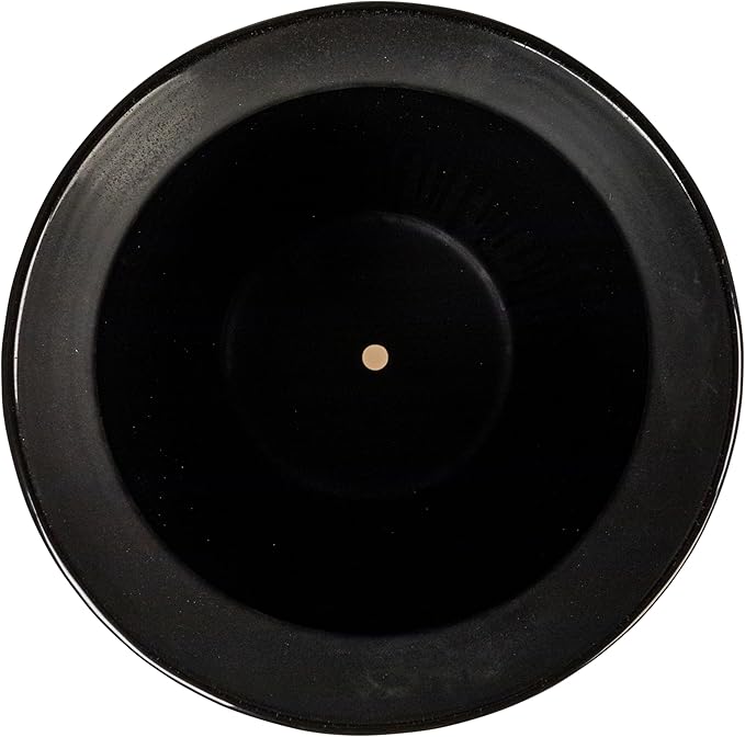 Creative Co-Op Embossed Textured Stoneware Planter, Matte Black - Image 3