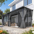 AECOJOY 20'x8' Outdoor Hardtop Metal Gazebo by AECOJOY