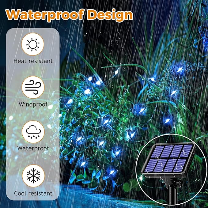 2 Pack Solar String Lights for Outside - Image 2