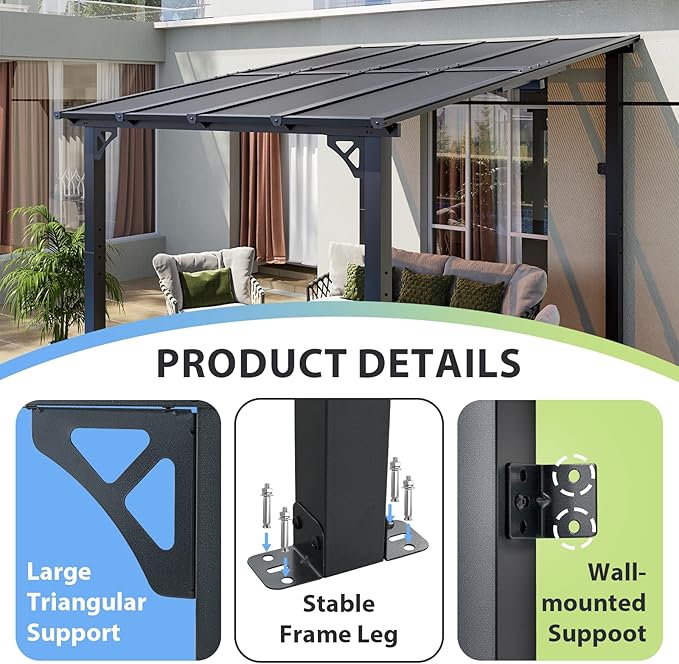 Aoxun 8'x 10' Premium Gazebo - Image 2