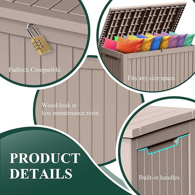 ROJIK Outdoor Storage Housing Deck Box - Image 5