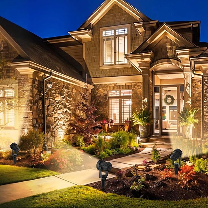 Solar Spotlights Outdoor Waterproof, Warm White Landscape Spotlights, - Image 8