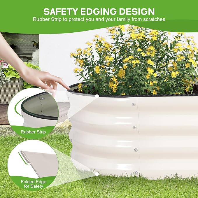Galvanized Raised Garden Bed Outdoor - Image 4