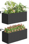 Outsunny Railing Planter Box, Hanging Flower Pots by Outsunny