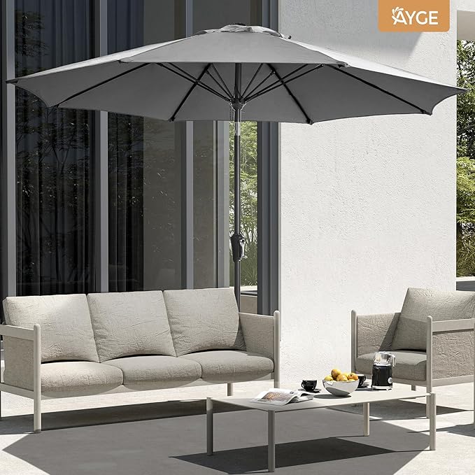 Ayge 9FT Large Outdoor Patio Umbrella Market Table Umbrella-UV Resistant - Image 4