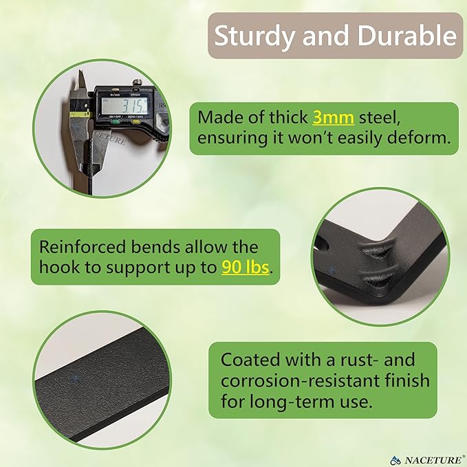 Window Box Brackets for Railing- 2 Pcs Adjustable Planter - Image 3
