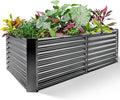 Land Guard 8×4×2 ft Galvanized Raised Garden Bed Kit, Galvanized Planter Raised by LandGuard