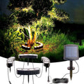 Solar Palm Tree Lights Outdoor, 2000MAH Ring LED Landscape Uplights by Unknown