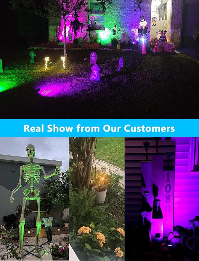 OurLeeme Lawn Flood Light Stake, 2-in-1 Waterproof Outdoor Remote controlle - Image 8