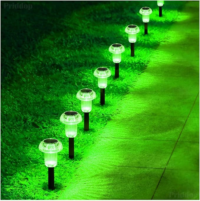 St Patricks Day Decorations Solar Lights Outdoor Pathway Waterproof 8 Pack - Image 8