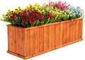 IDZO Wooden Window Box 40 in, Spacious Wooden Planter Boxes by Idzo