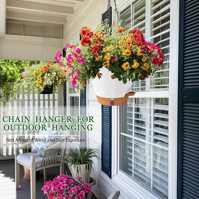 Hanging Planter for Indoor Plants 8 Inch, 2 Pack Hanging Baskets for Plants - Image 5