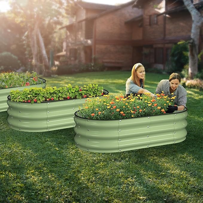 Raised Garden Bed Kit, Large Metal Raised Beds - Image 6