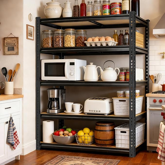 72" H Storage Shelves, Storage Shelves Heavy Duty, 2400LBS Metal Shelving Units - Image 9
