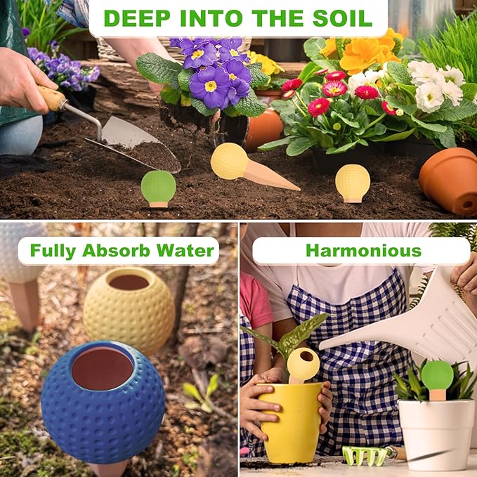 Self Watering Planter Insert Terracotta Watering Spikes Premium Plant Watering - Image 4