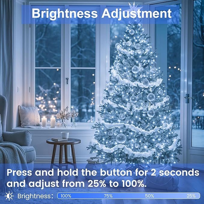 Extra-Long String Lights Outdoor Indoor, 800 LED Upgraded Super Bright - Image 3