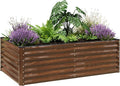 SnugNiture Galvanized Raised Garden Bed 6x3x2FT Outdoor Large Metal Planter Box by snugniture
