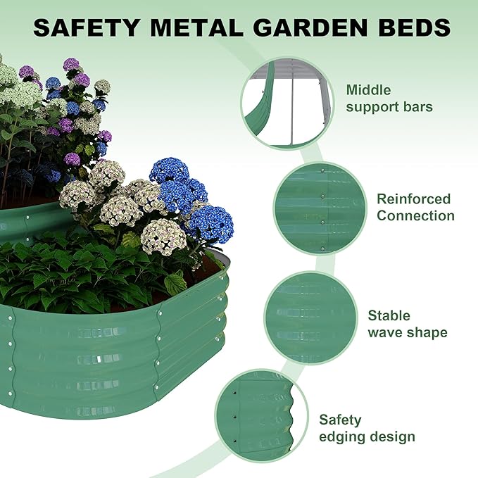 Garvee Galvanized Raised Garden Bed Kit - Image 3